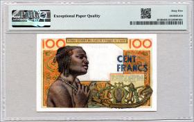 West-Afr.Staaten/West African States P.201Bb 100 Francs 1961 Benin (1) 
