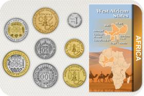 Kursmünzensatz Westafrikanische Staaten 