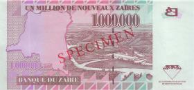 Zaire P.79s 1.000.000 Nouveau Zaires 1996 (1) 