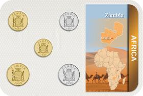 Kursmünzensatz Sambia 