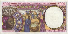 Zentral-Afrikanische-Staaten / Central African States P.604Pc 5000 Francs 1997 (2) 