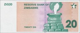 Zimbabwe P.111 20 ZiG (Zimbabwe Gold) 2024 (1) 