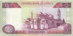 Zypern / Cyprus P.61a 5 Pounds 2001 (2+) 