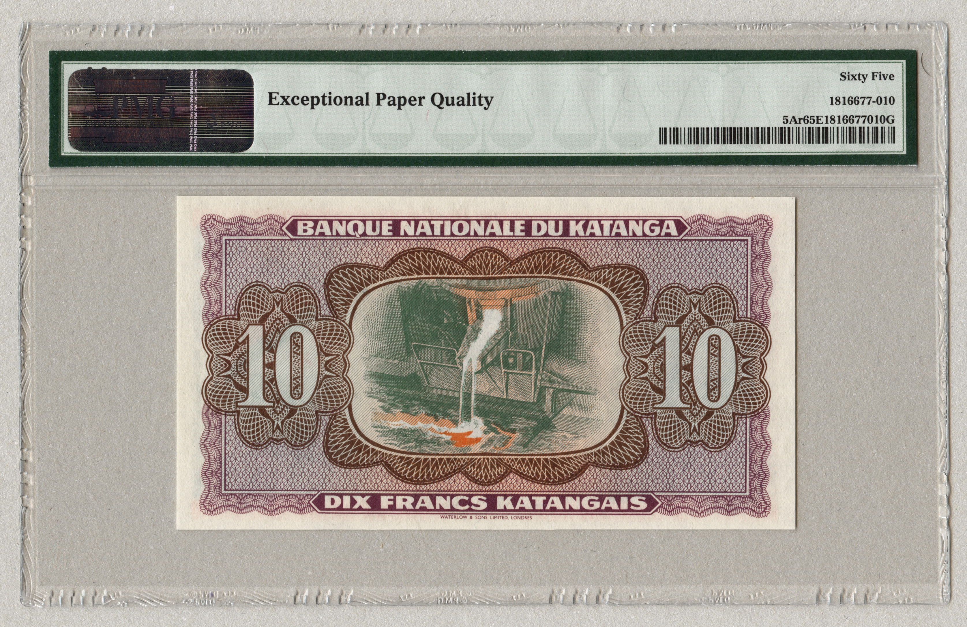 Katanga P.05Ar 10 Francs 1960 (1)